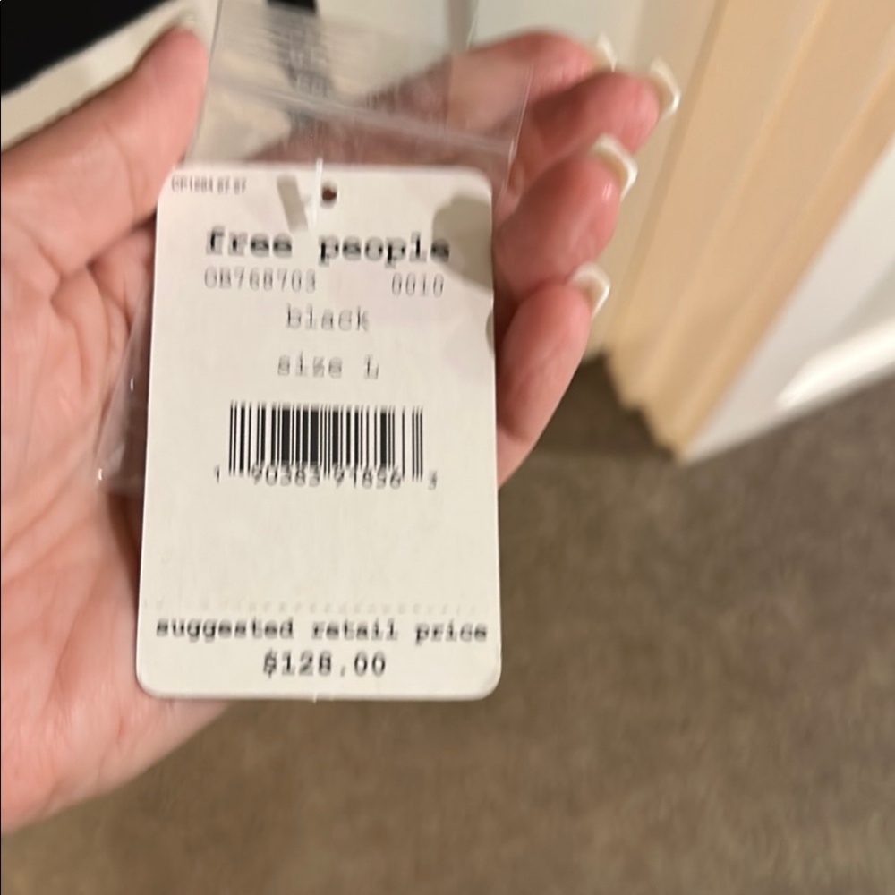 Free People Black Linen Blazer - Picture 3 of 8